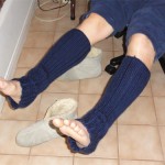 Per dad's request, legwarmers for xmas! :P